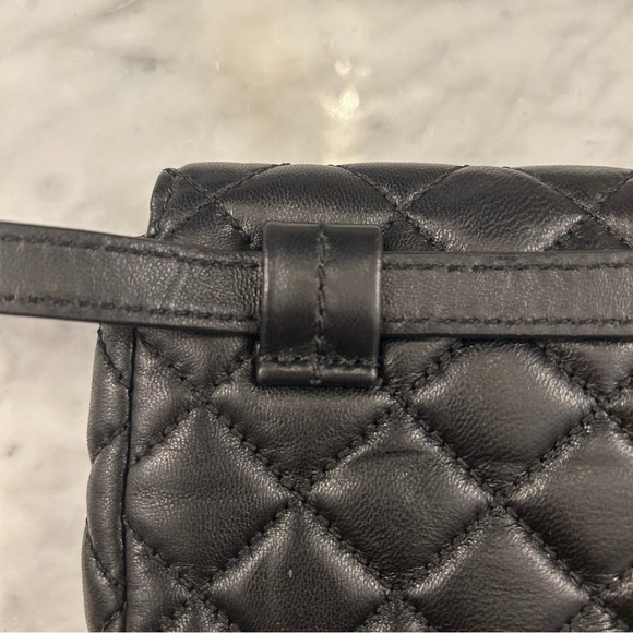 Michael Kors Sloan Black Quilted Leather Belt Bag - Picture 6 of 16